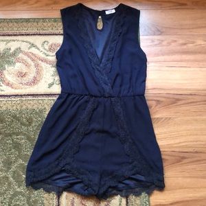 Adorable Navy blue romper